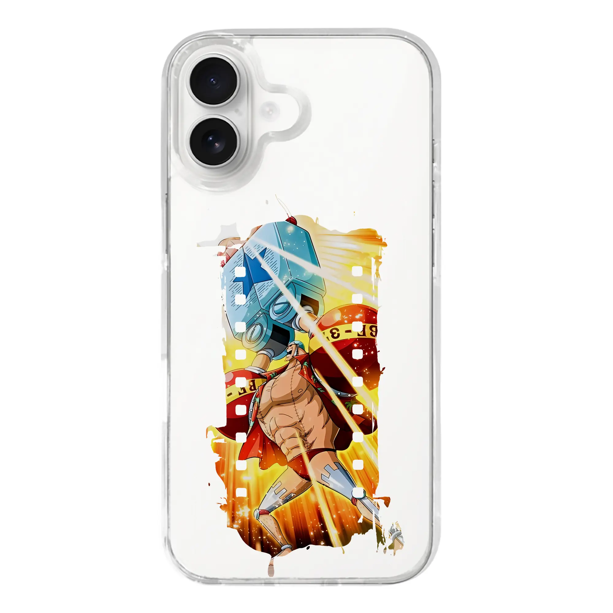 ワンピース グッズ フランキー - iPhone 17シリーズ 透明スマホケース – 薄型・耐衝撃・精密フィット保護カバー